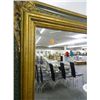Image 2 : Ornate Mirror - Approx. 46" x 70" - No Shipping - The lettering is not etched. It is removable.