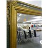 Image 2 : Ornate Mirror - Approx. 46" x 70" - No Shipping - The lettering is not etched. It is removable.