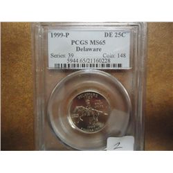 1999-P DELAWARE QUARTER PCGS MS65
