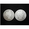 Image 1 : 1900-O & 1904 BARBER HALF DOLLARS