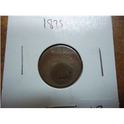1875 INDIAN HEAD CENT SEMI KEY