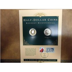 1976-D & S UNC KENNEDY HALF DOLLARS 1 IS 40% SILV.