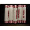 Image 1 : 5 ROLLS OF 2009-D LINCOLN FORMATIVE YEARS CENTS