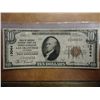 Image 1 : 1929 TYPE I $10 NATIONAL CURRENCY BANK OF AMERICA
