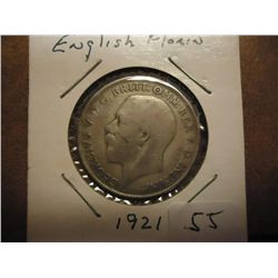1921 GREAT BRITAIN SILVER FLORIN