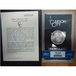 1884 -CC GSA MORGAN SILVER DOLLAR NGC MS63