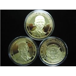 3-2009 BARACK OBAMA INAUGURATION TOKENS (PF)