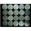 Image 1 : 20 ASSORTED 35% SILVER JEFFERSON WAR NICKELS