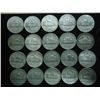Image 2 : 20 ASSORTED 35% SILVER JEFFERSON WAR NICKELS