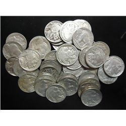 40 ASSORTED FULL DATE 1930'S BUFFALO NICKELS