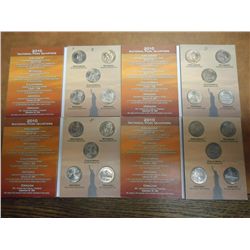 4 SETS OF 2010 NATIONAL PARKS QUARTERS UNC