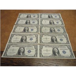 5-1935-E & 5-1935-F $1 SILVER CERTIFICATES