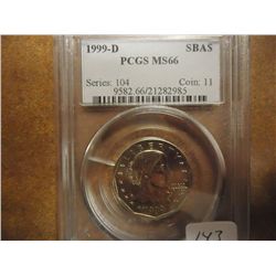 1999-D SBA DOLLAR PCGS MS66