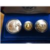 Image 2 : 1986 3 COIN LIBERTY SET WITH GOLD