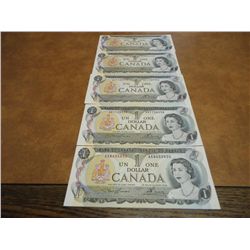 5-1973 $1 CANADA CURRENCY CRISP UNC