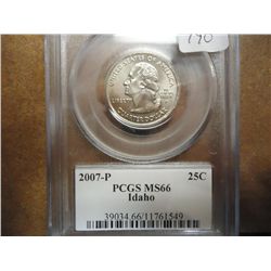 2007-P IDAHO QUARTER PCGS MS66