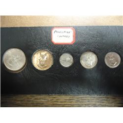 US/PHILIPPINES SET INCLUDES 1,5,10,20 & 50 CENTAVO