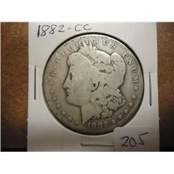 1882-CC MORGAN SILVER DOLLAR