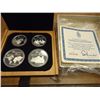 Image 1 : 1973 CANADA OLYMPIC 4 COIN PROOF SET SILVER