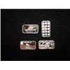 Image 2 : 4-1 GRAM FINE SILVER INGOTS AMERICAN FLAG,