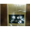 Image 2 : 5 CENT COIN AND STAMP SET. LIBERTY "V" NICKEL,