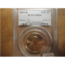 2002-D SACAGAWEA DOLLAR PCGS MS66