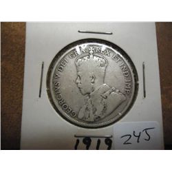 1919 CANADA SILVER 50 CENTS