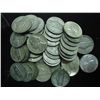 Image 1 : 40 ASSORTED 35% SILVER JEFFERSON WAR NICKELS