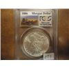Image 1 : 1886 MORGAN SILVER DOLLAR PCGS BRILLIANT UNC