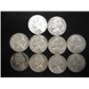 Image 1 : 10 ASSORTED 35% SILVER JEFFERSON WAR NICKELS