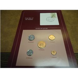 COIN SETS OF ALL NATIONS "QATAR" 5 COINS