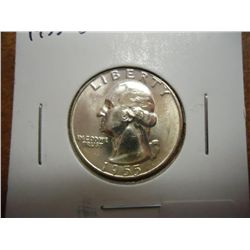 1955-D WASHINGTON SILVER QUARTER UNC