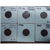 Image 1 : 1901,02,03,05,06 & 07 INDIAN HEAD CENTS