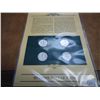 Image 2 : 4 COIN QUARTER AND STAMP SET 90% SILVER,