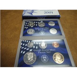2001 US PROOF SET (WITH BOX)