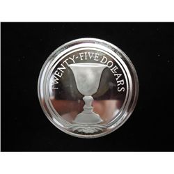 1988 BRITISH VIRGIN ISLANDS SILVER $25 PROOF