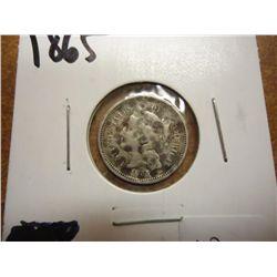 1865 THREE CENT PIECE (NICKEL)