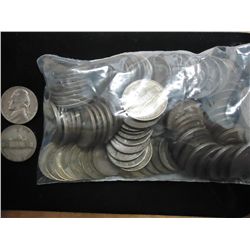 INVESTORS LOT OF 100 35% SILVER JEFFERSON WAR NICS
