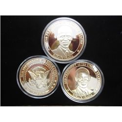 3-2009 BARACK OBAMA INAUGURATION TOKENS (PF)