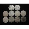 Image 2 : 10 ASSORTED 1870'S SEATED LIBERTY DIMES