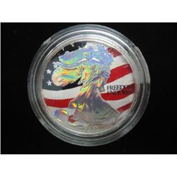 2002 AMERICAN SILVER EAGLE COLORIZED AND