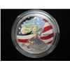 Image 1 : 2002 AMERICAN SILVER EAGLE COLORIZED AND