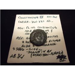337-361 A.D. CONSTANTIUS II ANCIENT COIN XF