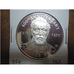 26 GRAM SILVER PROOF ROUND 400TH ANNIVERSARY