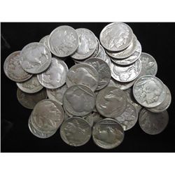 40 ASSORTED FULL DATE 1930'S BUFFALO NICKELS