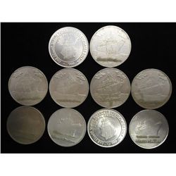 10 ASSORTED CASINO / GAMING TOKENS FROM OUT OF