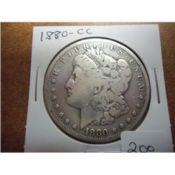 1880-CC MORGAN SILVER DOLLAR