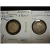 Image 1 : AUSTRALIA 1942-D SILVER 3 PENCE & 42-D SILVER 6