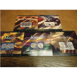 5 US MINT 50 STATE QUARTER P & D SETS UNC