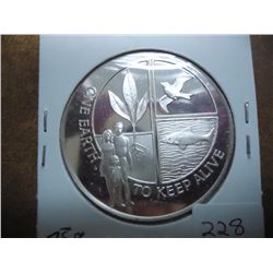 25 GRAM SILVER PROOF ROUND 1972 UNITED NATIONS